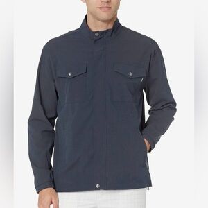 Linksoul Boardwalker Full Zip Windbreaker Jacket - Medium - Navy Blue